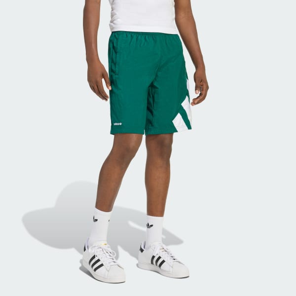 Green ADICOLOR BLOCKED SHORTS 
