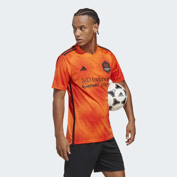 Men's Replica Adidas Houston Dynamo Home Jersey 2023 - Size L