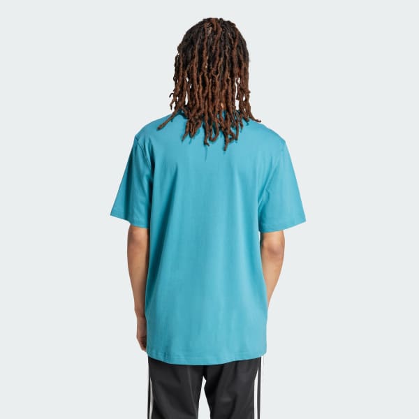 Turquoise T-shirt graphique coucher de soleil
