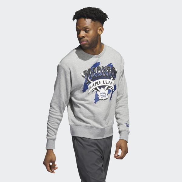 Men's Toronto Maple Leafs Mitchell & Ness Blue Vintage Logo - T-Shirt