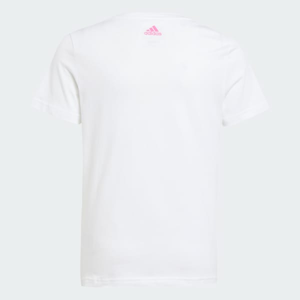 White Essentials Linear Logo Cotton Slim Fit Tee