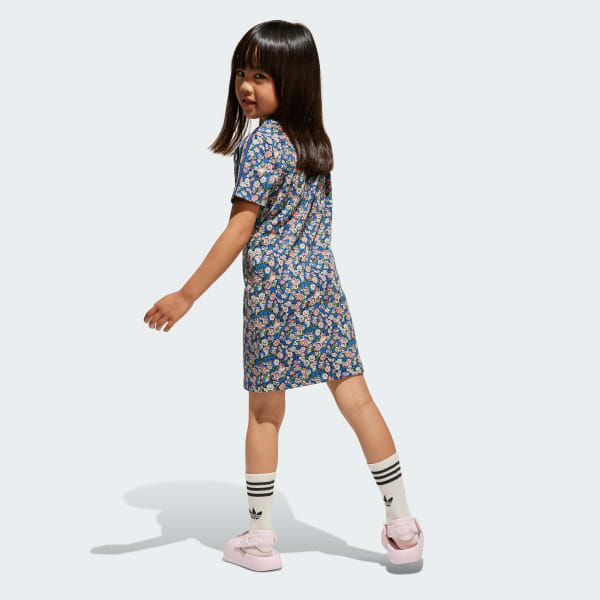 Bla adidas Originals x Liberty London Kids Tee kjole