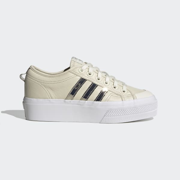 adidas Nizza Platform Shoes - White 