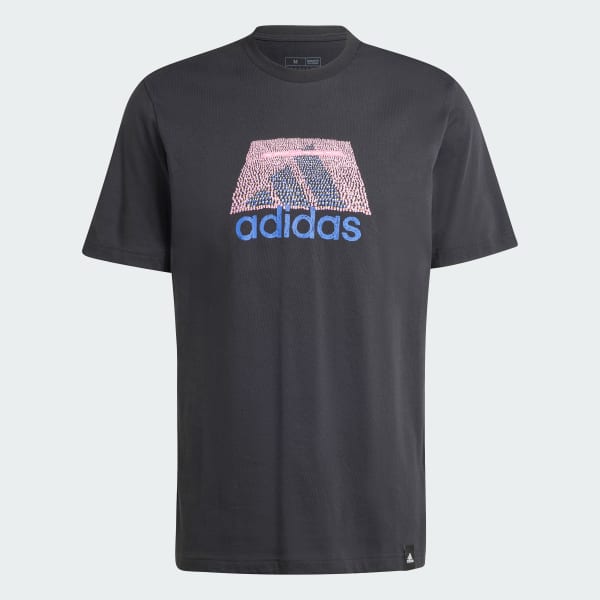 cerná Codes Badge of Sport Graphic T-Shirt