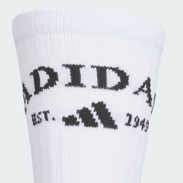 White M FOUNDATION SPORT 3-PACK CREW SOCKS