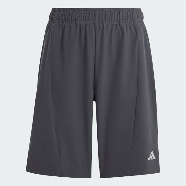 Adidas Boy’s D2M 3-Stripes Climalite Shorts, Black/White