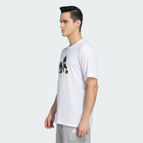 White TRAIN ESSENTIALS BIG LOGO TEE