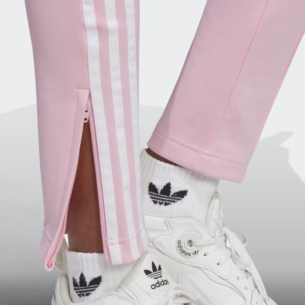 adidas, Pants & Jumpsuits, Adidas Originals Womens Track Pants Us Med  Black With Pink Stripes Used