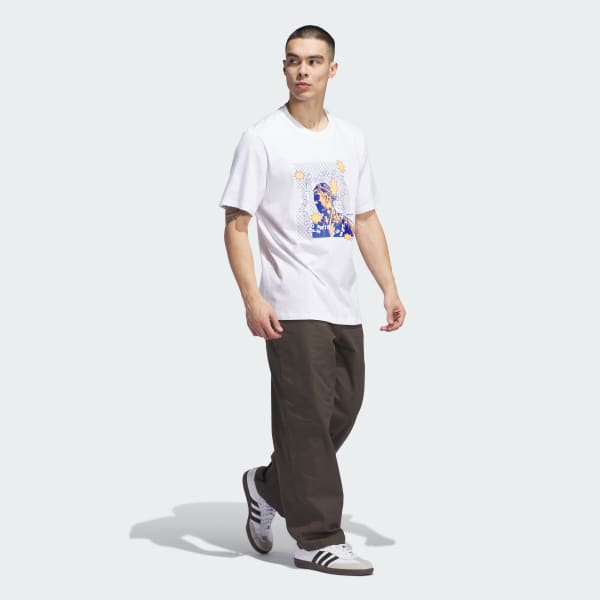 Blanco Playera Skateboarding Lil Dre