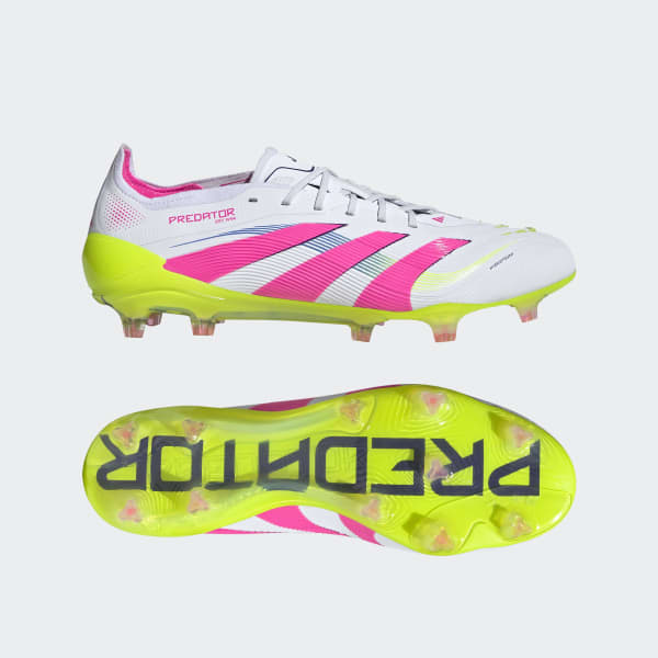 adidas Predator Elite Firm Ground Cleats - White | Free Shipping