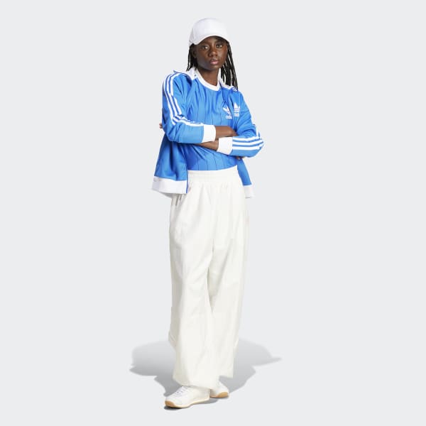 ★adidas★ 3S Pinstripe Tee Blue IY7233 Adicolor_3-