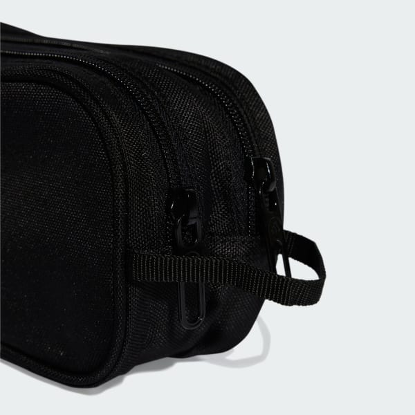 Black Two Zipper Pencil Case