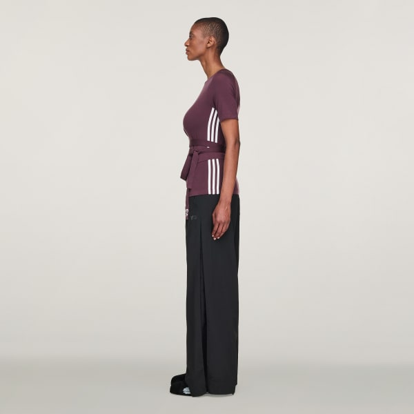 Bordo Y-3 Tencel Kısa Kollu Tişört