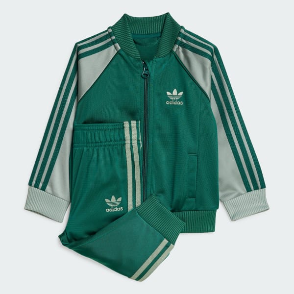 Green Adicolor SST Track Suit Kids