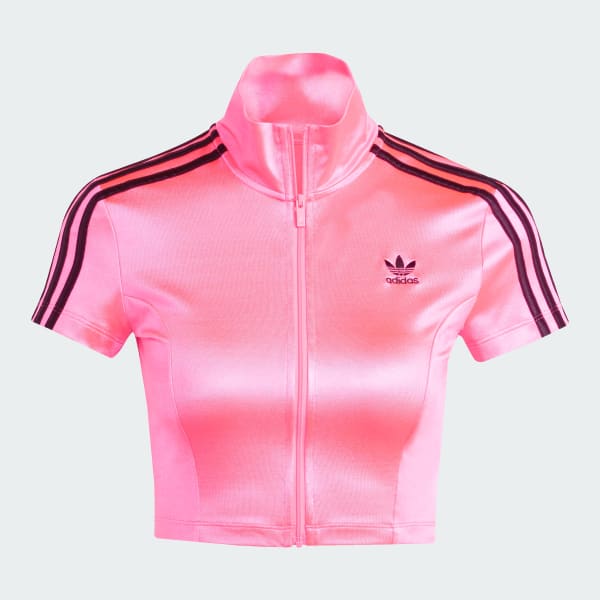 Rosa Top Manga Curta Adicolor