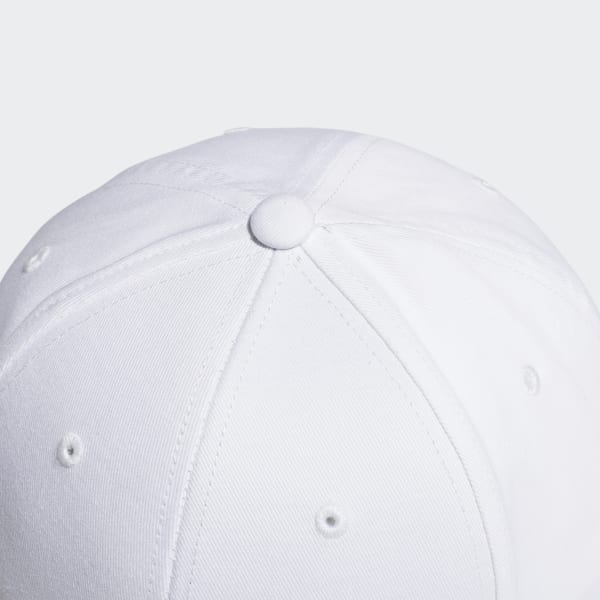 White COTTON BASEBALL CAP GNS10
