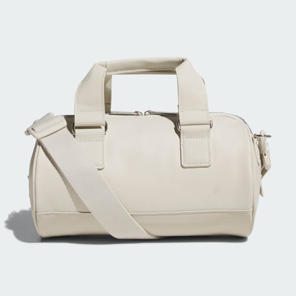 Beige PU Round Tote Bag