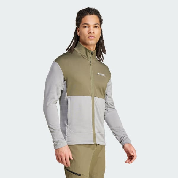 Grey Terrex Multi Light Fleece Full-Zip Jacket