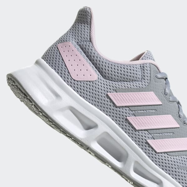 Adidas fierce swift run shoes grey and pink