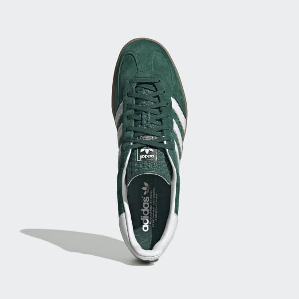 Mens green adidas outlet gazelle trainers