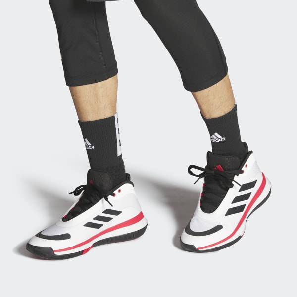 Adidas Bounce LVL 029002 White Basketball Shoes Size 8.5