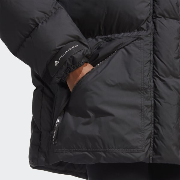 Black adidas by Stella McCartney Mid-Length Padded Winter Jacket