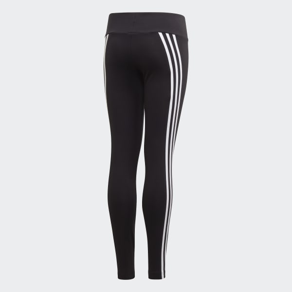 Black 3-STRIPES COTTON TIGHTS