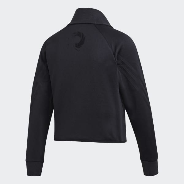 Siyah adidas Athletics x James Bond Fermuarlı Üst 69362