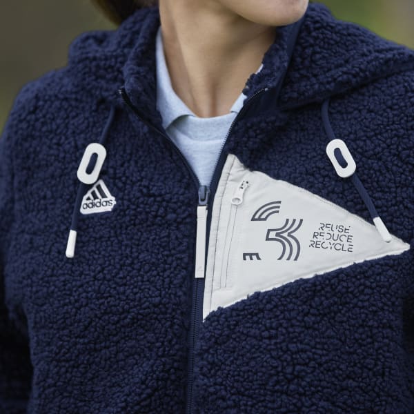 アディダス 【ゴルフ】PLAY GREEN ボアフリース 長袖フルジップ