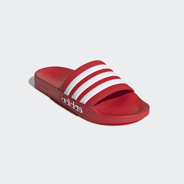 Red adidas slides new arrivals mens