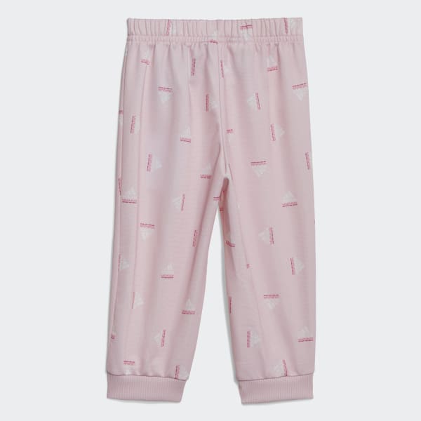 Pink Brandlove Shiny Polyester Tracksuit