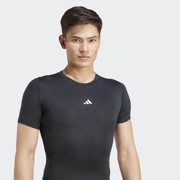 adidas Techfit Compression Training Tee - Black | Free Shipping