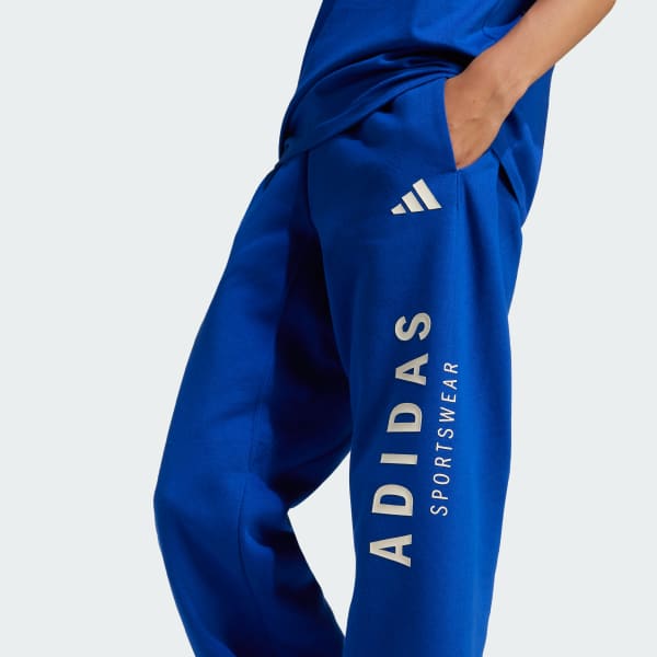 Adidas royal blue pants discount