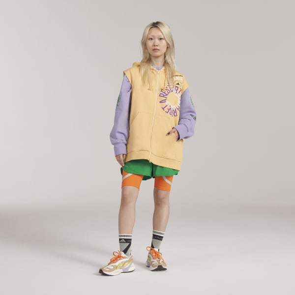 Gul adidas by Stella McCartney Sleeveless kønsneutral hoodie BWC69
