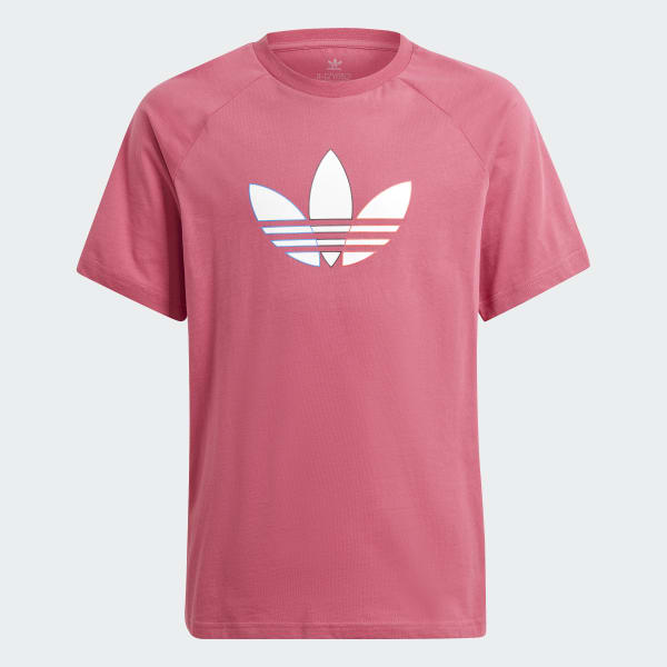 pink and grey adidas shirt