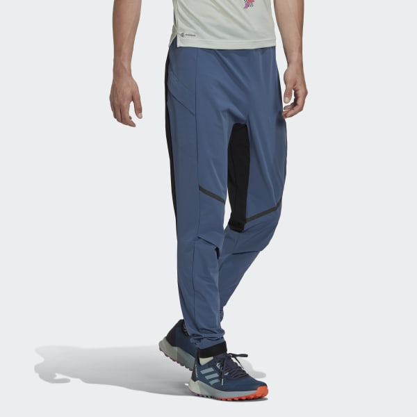 adidas TERREX Agravic Hybrid Trail-Running Pants - Blue | Men's Trail ...