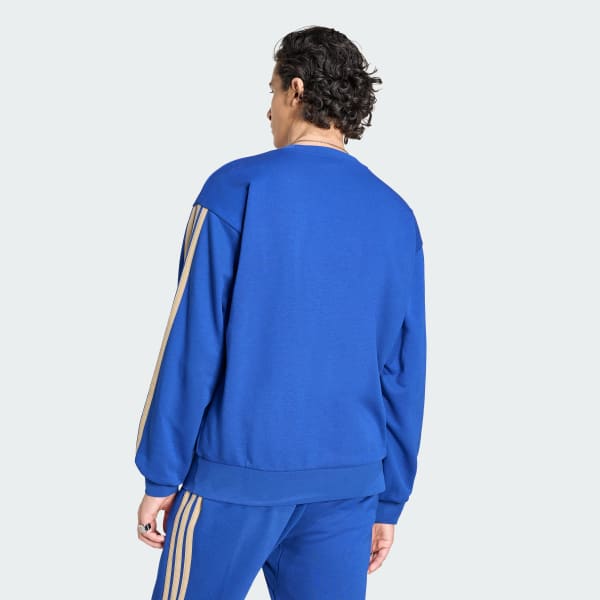 Bleu Sweat-shirt ras-du-cou Italie DNA