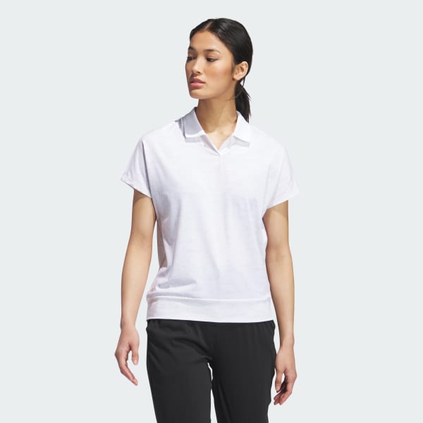 White Go-To Printed Golf Polo Shirt
