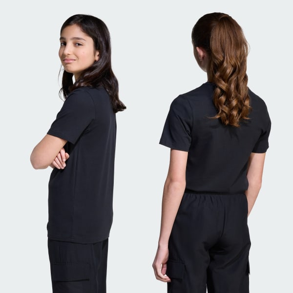 Negro polo Universitario Graphic para Niños