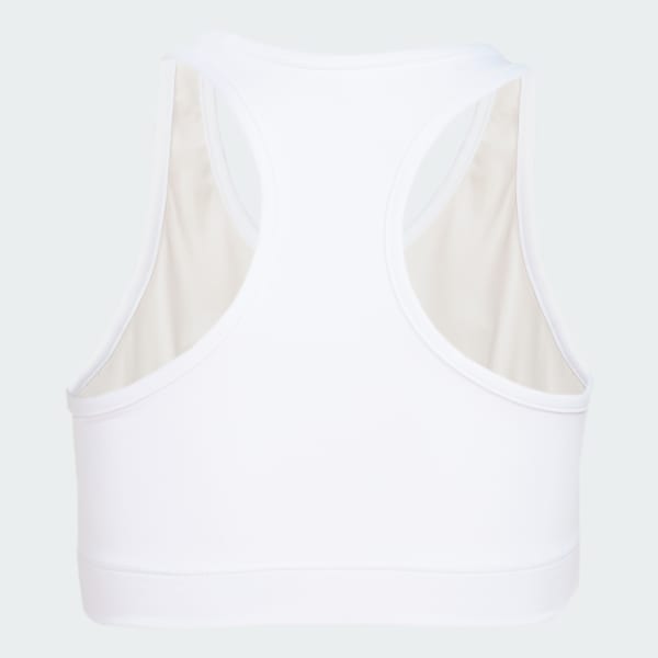 Branco Top Treino Basico Suporte Medio