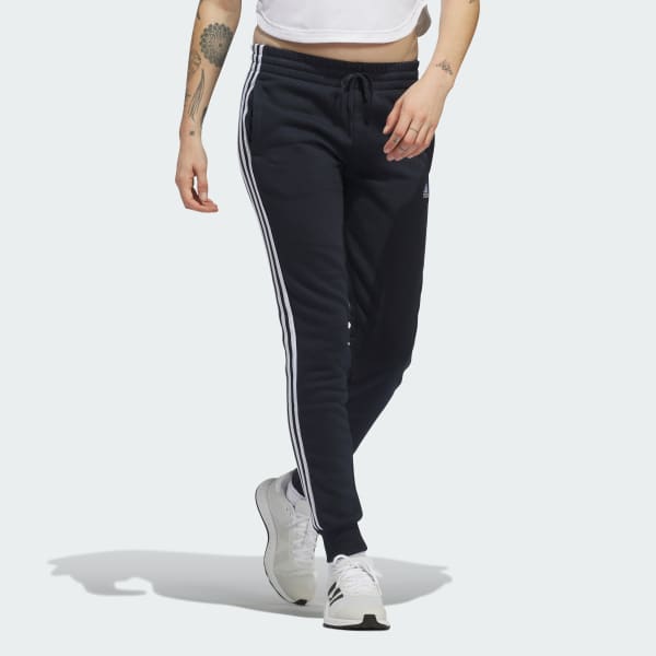 modrá Kalhoty Essentials Fleece 3-Stripes