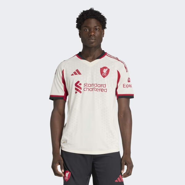 adidas Liverpool FC 25/26 Away Authentic Jersey - White | Free