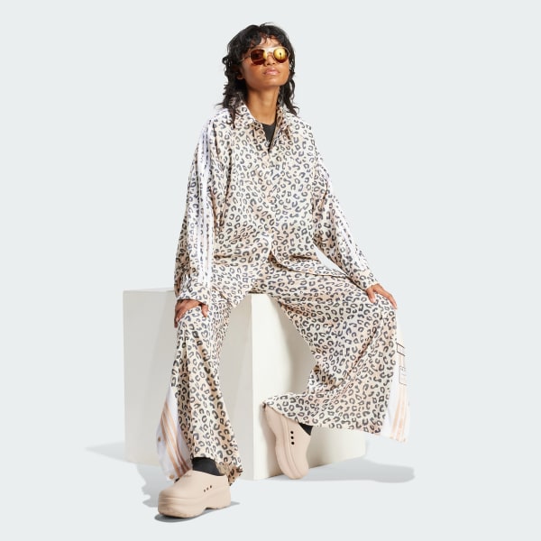 Hvit adidas Originals Leopard Luxe Skjorte