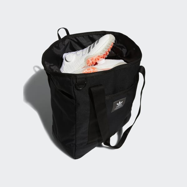 adidas Large logo Sports Minimalistic Canvas Tote Black Shoulder Bag G -  KICKS CREW