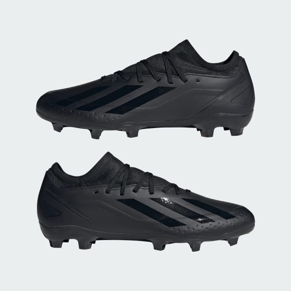 adidas | X Crazyfast.3 Firm - adidas Soccer Soccer Ground Cleats Unisex | US Black