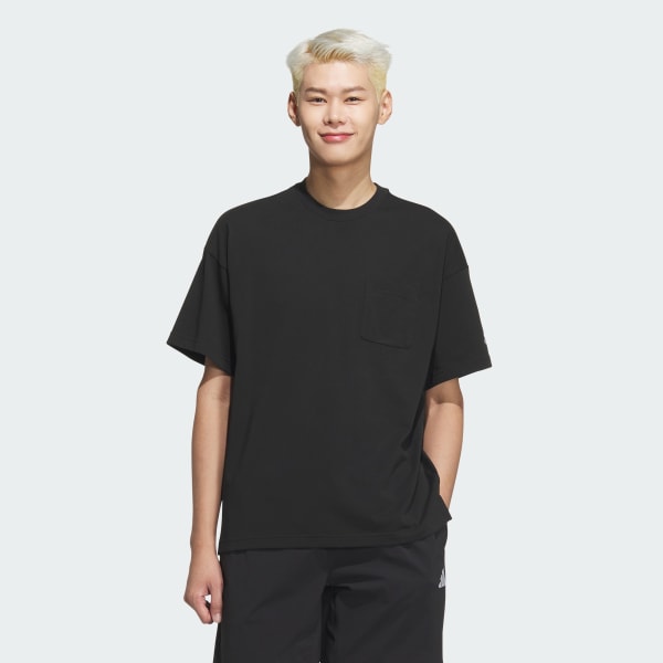 アディダス ルーズフィット ヘビーシングルジャージー 半袖ポケットT