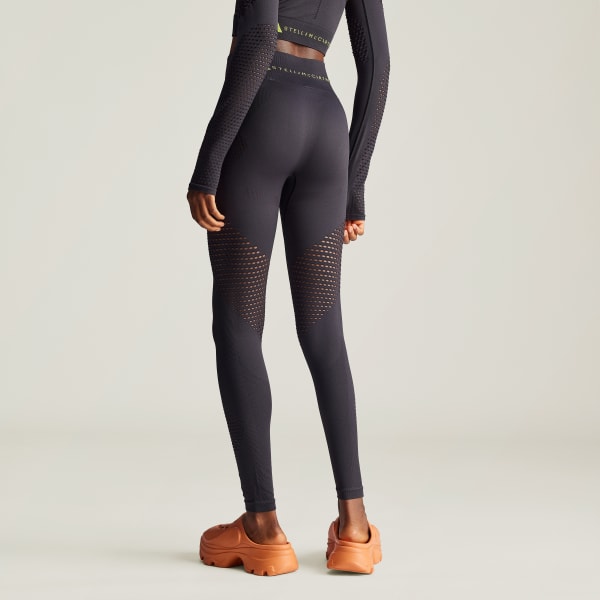 Black adidas by Stella McCartney TrueStrength Knit Yoga Leggings