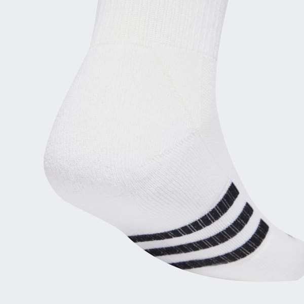 White Performance Cushioned Crew Socks 3 Pairs