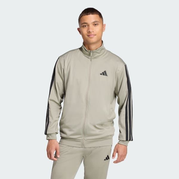adidas 3-Stripes Tricot Regular Track Jacket - Black | Free