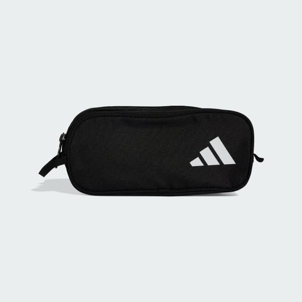 Black Two Zipper Pencil Case